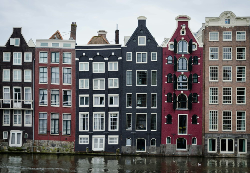 Amsterdam waterfront buildings